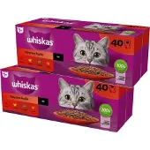 Whiskas Klassisk Våtfôr I Saus Til Katt 40x85g