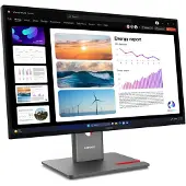 Lenovo ThinkVision P24Q-40 - LED-skjerm - 24 (23.8 synlig) - 2560 x 1440 QHD @ 120 Hz - IPS - 300 cd/m² - 1500:1 - HDR10 - 4 ms - HDMI, DisplayPort - ravnsort
