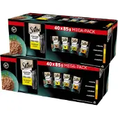 Sheba Delicacy Drobiowe våtfôr til katt, fjærkre i gelé, 40 x 85 g