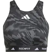 Adidas Techfit High Neck Print Sports-bh Med Medium Støtte