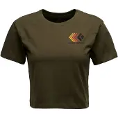 Black Diamond Faded Crop Kortarmet T-skjorte
