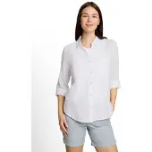Tom Tailor With Slub Structure 1035247 Langermet Bluse