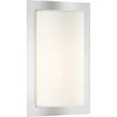 LCD Utendørs vegglampe Luis, stål, glass, E27
