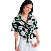 Roxy Salty Sweet Printed Kortarmet Skjorte