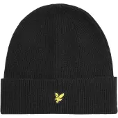 Lyle & Scott Lue - Strikk - Beanie - Jet Black - - OneSize - Lue