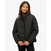 Superdry for woman. W5012040A Estate Country Black Lined Jacket (XS), Casual, Polyester