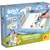 Lisciani Bluey skole tegnebrett med LED-tavle