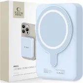 Tech-Protect LifeMag PB11 Powerbank med MagSafe 10000mAh 15W USB-C-port - blå + USB-C-kabel