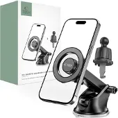 Tech-Protect N51 Car Phone Holder with MagSafe for Cockpit / Air Vent - Black