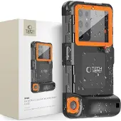 Tech-Protect Universal Vanntett Mobilpose til Dykking - 6.7 - Oransje
