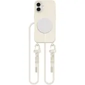 Tech-Protect MagNecklace MagSafe-etui med nøkkelbånd for iPhone 16 - Beige