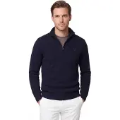 Barbour for man. MKN0339 Essential Zip navy jumper (XL), Casual, Wool
