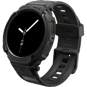 Spigen Rugged Armor Pro, Etui + bånd, Smartklokke, Sort, Samsung, Watch 8 (40mm), Termoplastisk polyuretan (TPU)