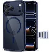 Tech-Protect Magpeak Magsafe CC-etui for iPhone 17 Pro - Klar marineblå