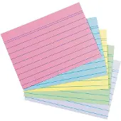 Herlitz 50041145, Flerfarget, A6, Linjerte ark, 180 g/m², 200 stykker