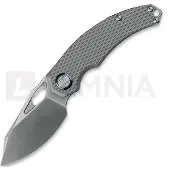 Kunwu Knives ComPadre - Satin - Titanium foldekniv, Diamond Texture