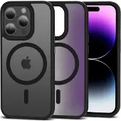 Tech-Protect iPhone 15 Pro Magmat Deksel - MagSafe-kompatibel - Matt Svart