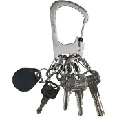 Nite Ize SlideLock i rustfritt stål + 5x micro karabinkroker (KCK-11-R3)