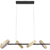 Näve Hengelampe Tessa svart/beige 110 cm Touchdim CCT 4 lyskilder.