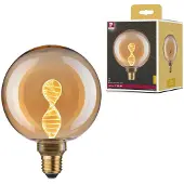 Paulmann LED-pære E27 3,5W Helix 1 800K G125 gull