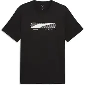 Puma Sport Logo Play Tee Men, Men, Black, M