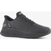 SKECHERS for woman. 117740 Slip-Ins: BOBS Squad 4 - Key Look black Sneakers (39), Flat, Laces, Casual