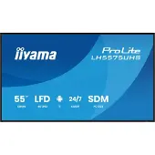 Iiyama ProLite LH5575UHS-B2AG - 55 Diagonalklasse (54.6 synlig) LED-bakgrunnsbelyst LCD-skjerm - intelligent skilting - med innebygd mediespiller, SDM Slot PC - 4K UHD (2160p) 3840 x 2160 - svart (ka