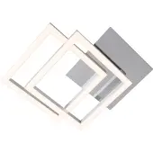 Briloner Frame LED-taklampe, 3 000 K, krom