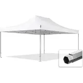 TOOLPORT 4x6 m aluminium, pop up partytelt, uten sidepaneler, hvit