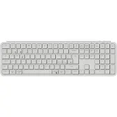 Keychron B6 Pro Ultra-Slim Wireless Keyboard Tri-Mode - Ivory White - Tastatur - Nordisk - Hvit
