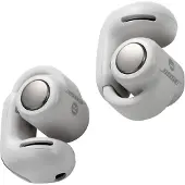 Bose Ultra Open - True wireless-hodetelefoner med mikrofon - åpent øre - Bluetooth - hvit røyk