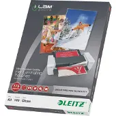 Leitz - Glanset, krystallklar - A3 (297 x 420 mm) lamineringspunger