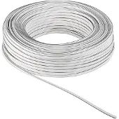 Goobay - Høyttalerkabel HVIT 2 x 2.5 mm² 25m