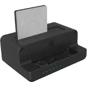 Icy Box IB-2914MSCL-C31 - HDD / SSD-dokkestasjon - 2,5 / 3,5 delt, M.2 - SATA 6Gb/s - USB 3.2 (Gen 2) - svart