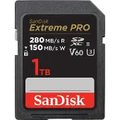 SanDisk Extreme PRO SDSDXEP-1T00-GN4IN SDXC-minnekort 1 TB UHS-II 280/150 MB/s