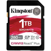 Kingston Canvas React Plus Sdxc Uhs-ii Clase 10 1tb Minnekort