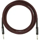 Fender Profesjonell 10 Fot Lang Rett Instrumentkabel Rød Tweed