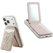 GUESS 4G speil magnetisk kortholder med stativfunksjon - rosa