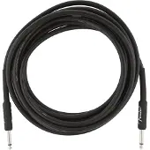 Fender Profesjonell 15 Fot Lang Rett Instrumentkabel Svart