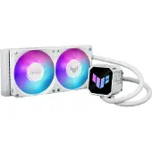 Asus TUF Gaming LC III 240 ARGB - White Edition - væskekjølesystem for prosessor - Radiatorstørrelse: 240 mm - (for: AM4, AM5, LGA1851, LGA1700, LG...