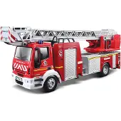 Bburago Iveco Magirus, Brannbil, Rød, Sølv, Hvit