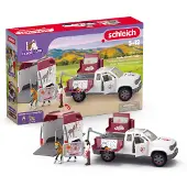 Schleich Horse Club - Mobil Veterinær m. Tilhenger - 42704 - 90 - - OneSize - Leketøy