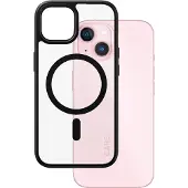 PanzerGlass CARE by Urban Combat - Baksidedeksel for mobiltelefon - MagSafe-samsvar - termoplast-polyuretan (TPU), polykarbonat (PC) - gjennomsiktig, svart - for Apple iPhone 15