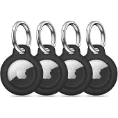 Tech-Protect Rough 4-pakning med etuier til Apple AirTag 1 / 2 – svart