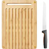 Fiskars skjærefjøl med kniv i tre