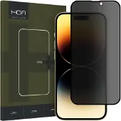Hofi iPhone 15 Anti Spy Pro+ Privacy Beskyttelsesglass - Svart Kant
