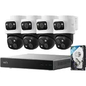 Eufy NVR Security System S4 Max, 8 kanaler, 3840 x 2160 piksler, 2 TB, 16 TB, , Sort, Grå, Hvit