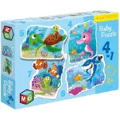 Multigra Baby-puslespill 4i1 Pod woda