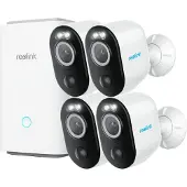 Reolink Home Hub + 4x Argus 3 Pro 2K, 4MP, Batteri