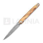 Bestechman Lanza - Damascus - Olive Wood foldekniv